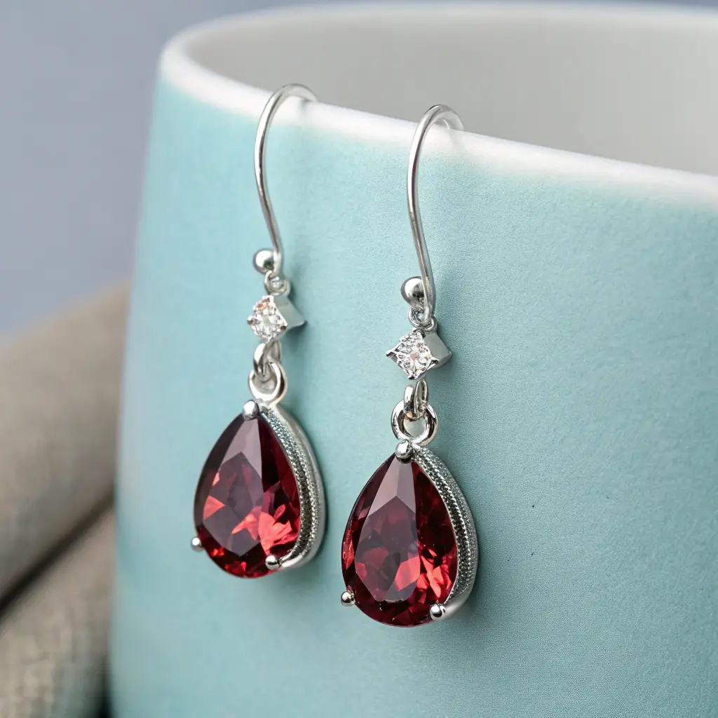 Rose Quartz Drop Earrings