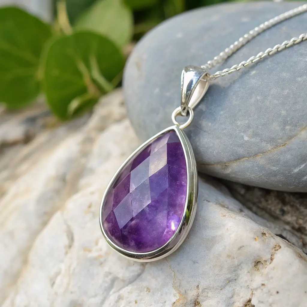 Amethyst Pendant Necklace